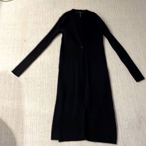 Long black cardigan used once